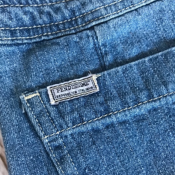 ‼️💥VINTAGE Fendissime Italian jean skirt! - Picture 4 of 8